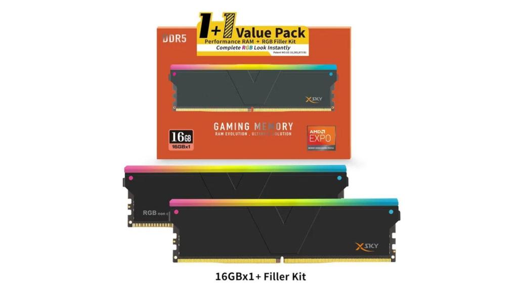 Kit de memoria RAM para ordenador con un módulo falso