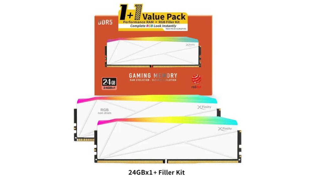 Kit de memoria RAM con un segundo módulo falso