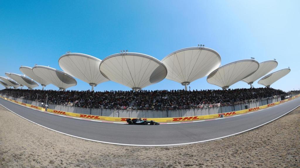 George Russell, durante el GP de China 2026