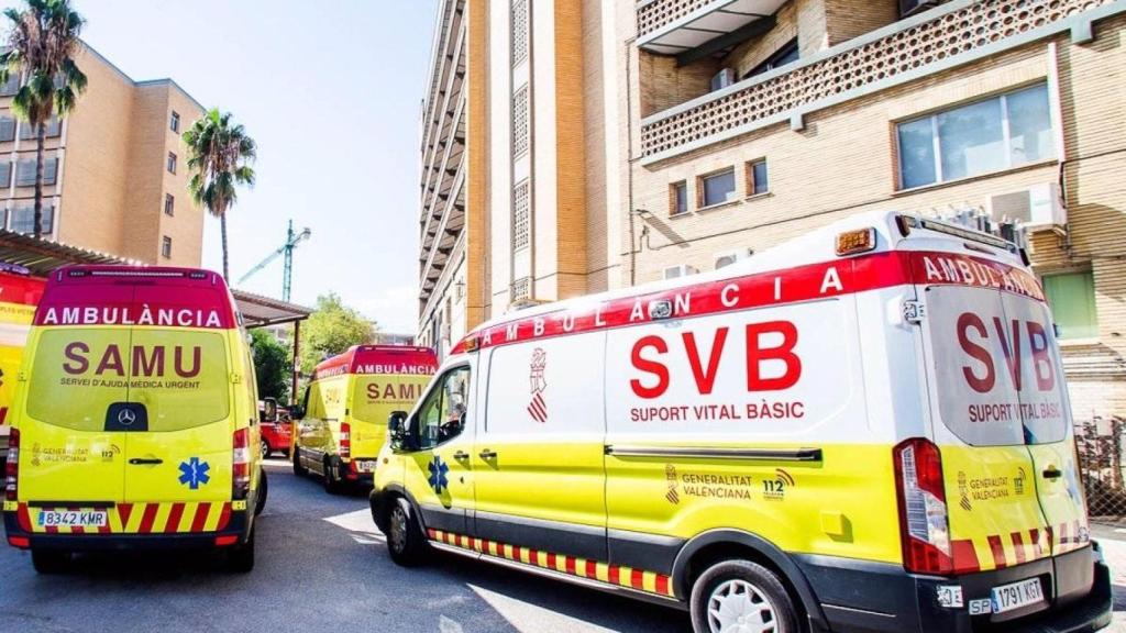 Ambulancias en una imagen de archivo. GVA