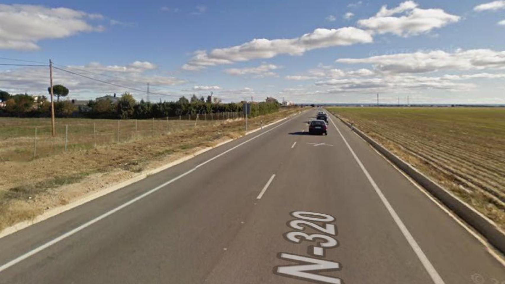 Carretera en la que se ha producido el accidente.