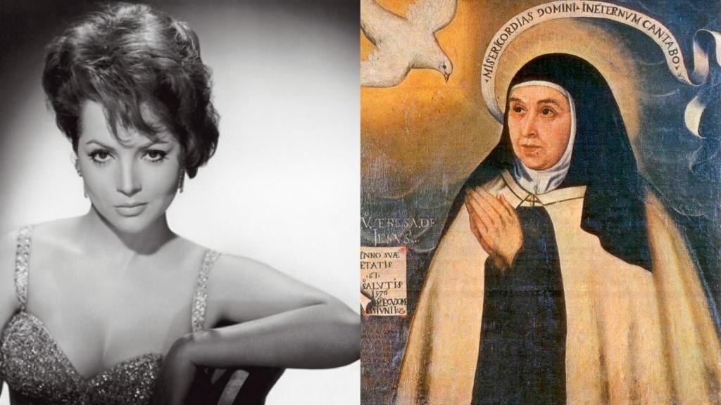 Sara Montiel y Santa Teresa de Jesús en un montaje de EL ESPAÑOL de Castilla-La Mancha.