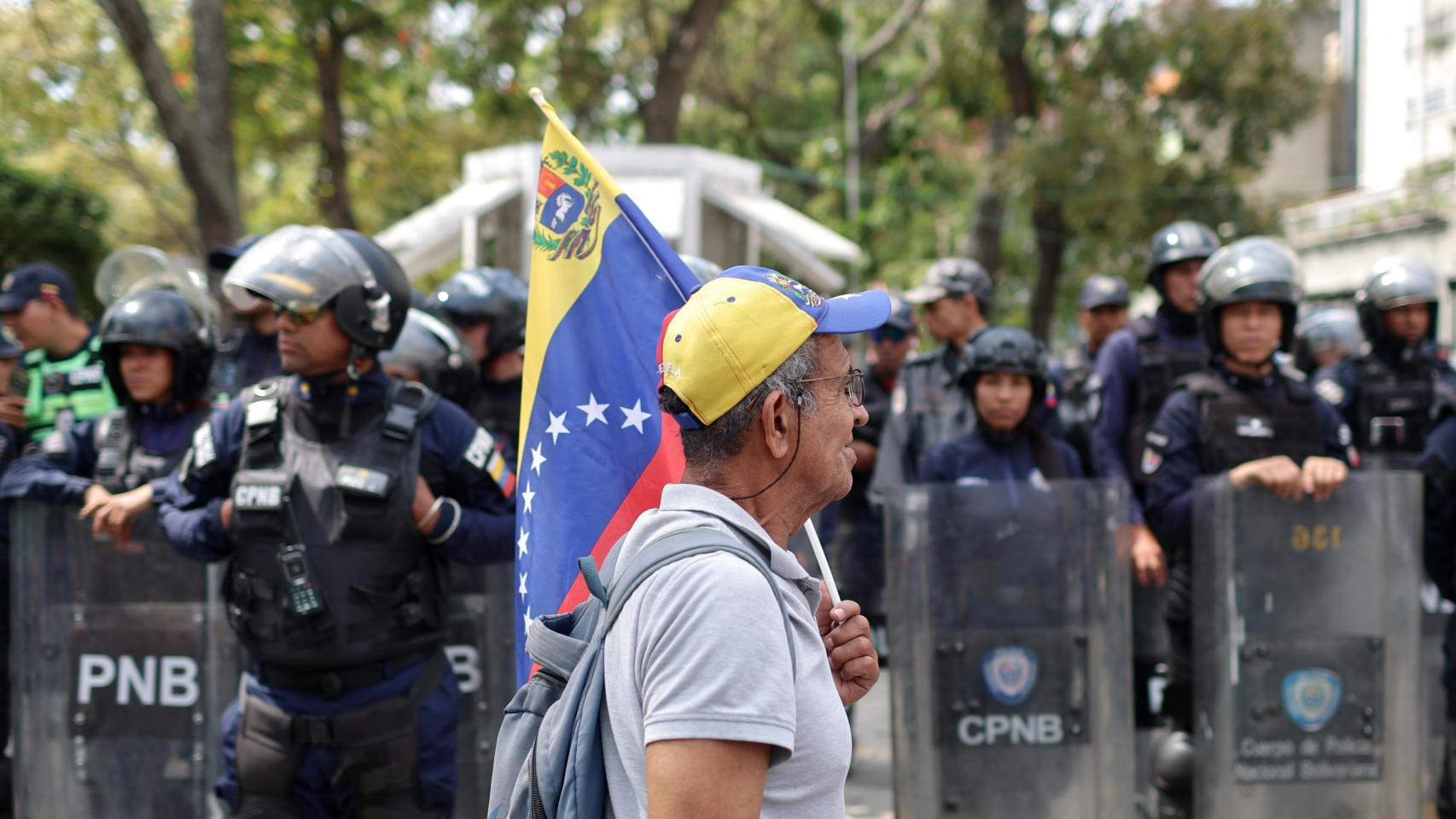 Protestas en Caracas.