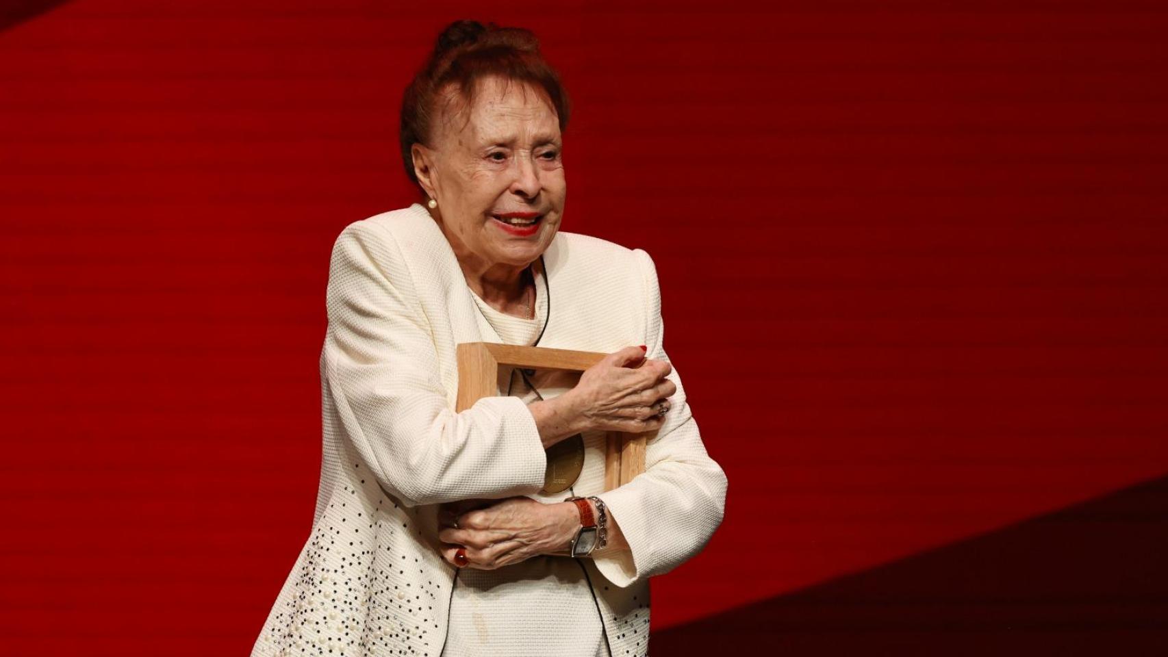 La actriz Gemma Cuervo durante una gala de premios.