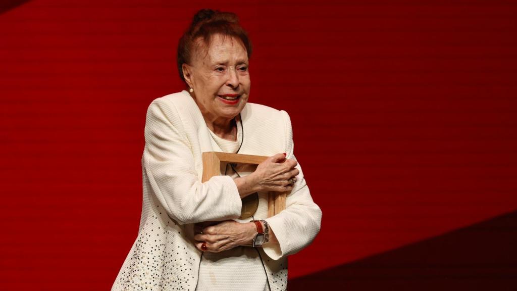 La actriz Gemma Cuervo durante una gala de premios.