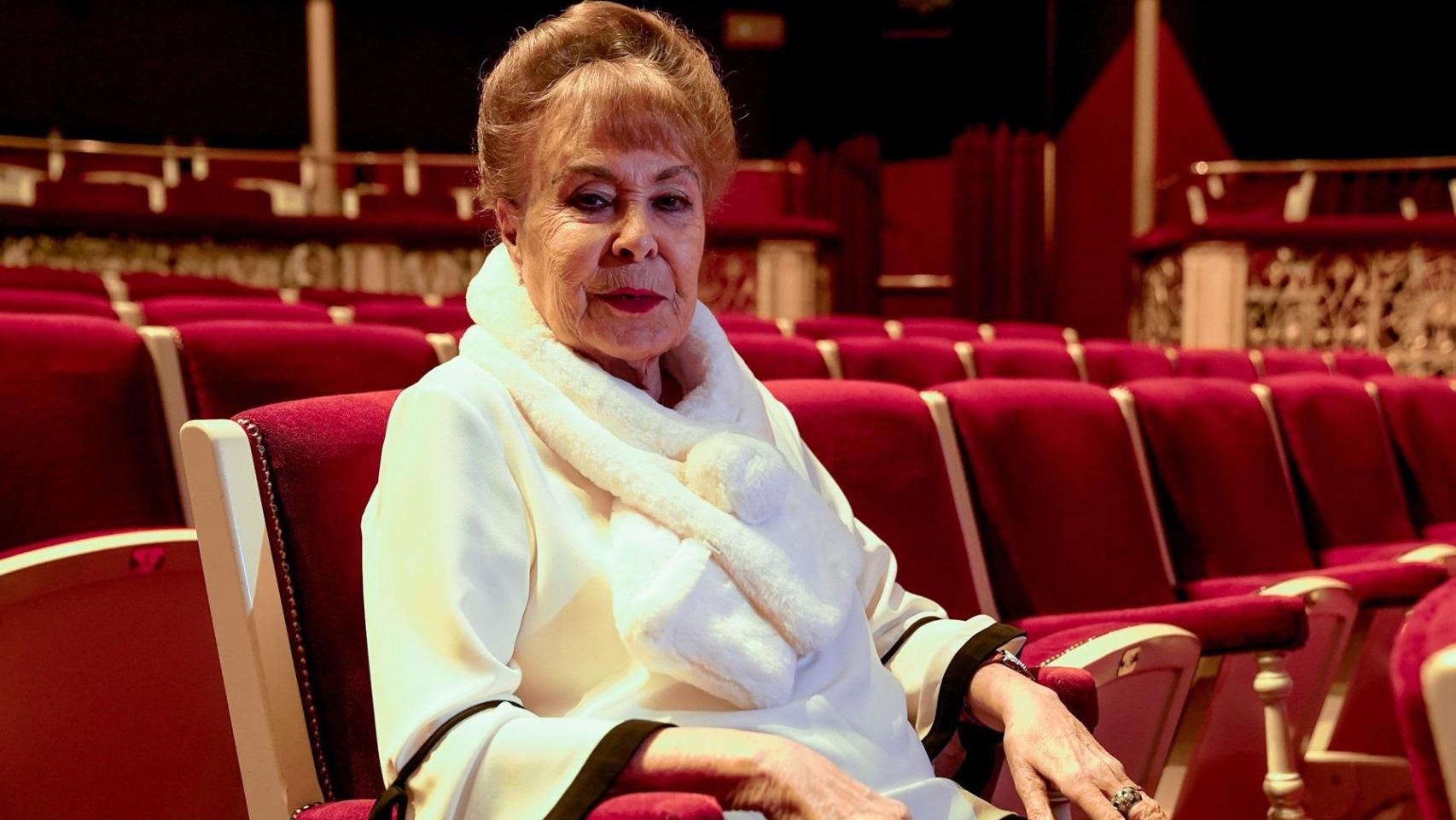 Gemma Cuervo en el Teatro María Guerrero de Madrid. Foto: A. Pérez Meca / Europa Press