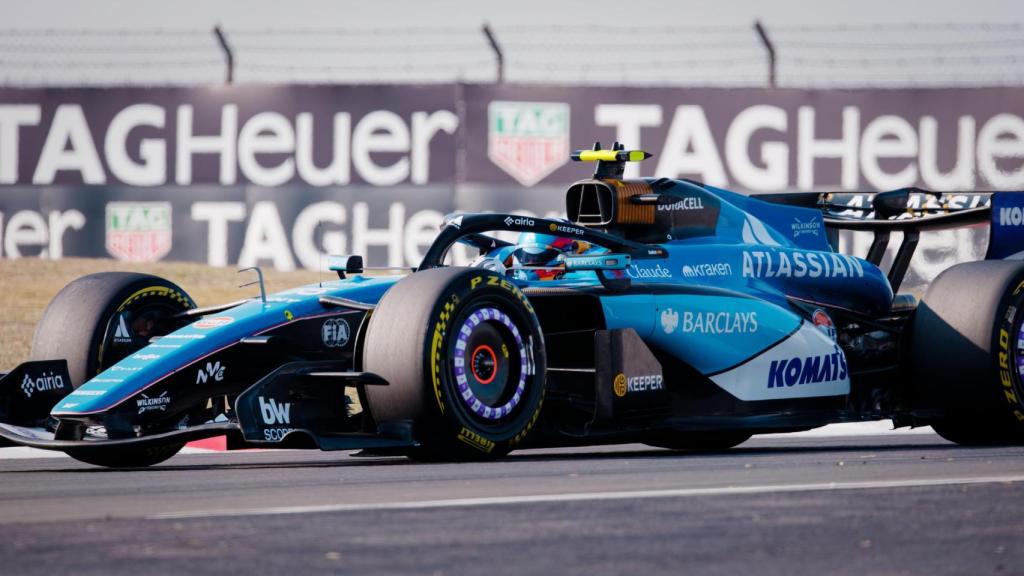Carlos Sainz, al frente de su Williams.