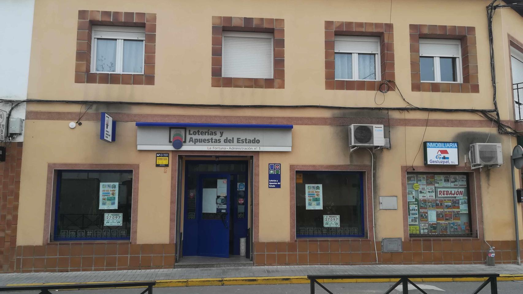 Administración de loterías número 1 de Villacañas (Toledo). Foto: Loterías y Apuestas del Estado.