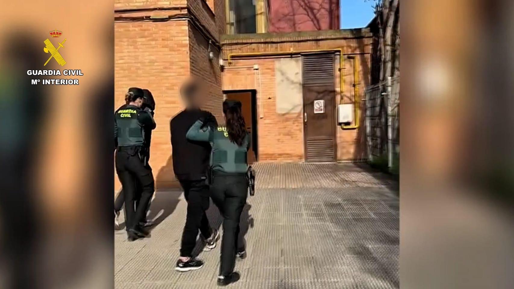 Imágenes de la detención.