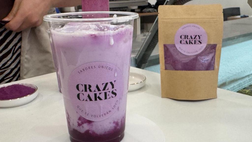 Bebida Ube Latte.