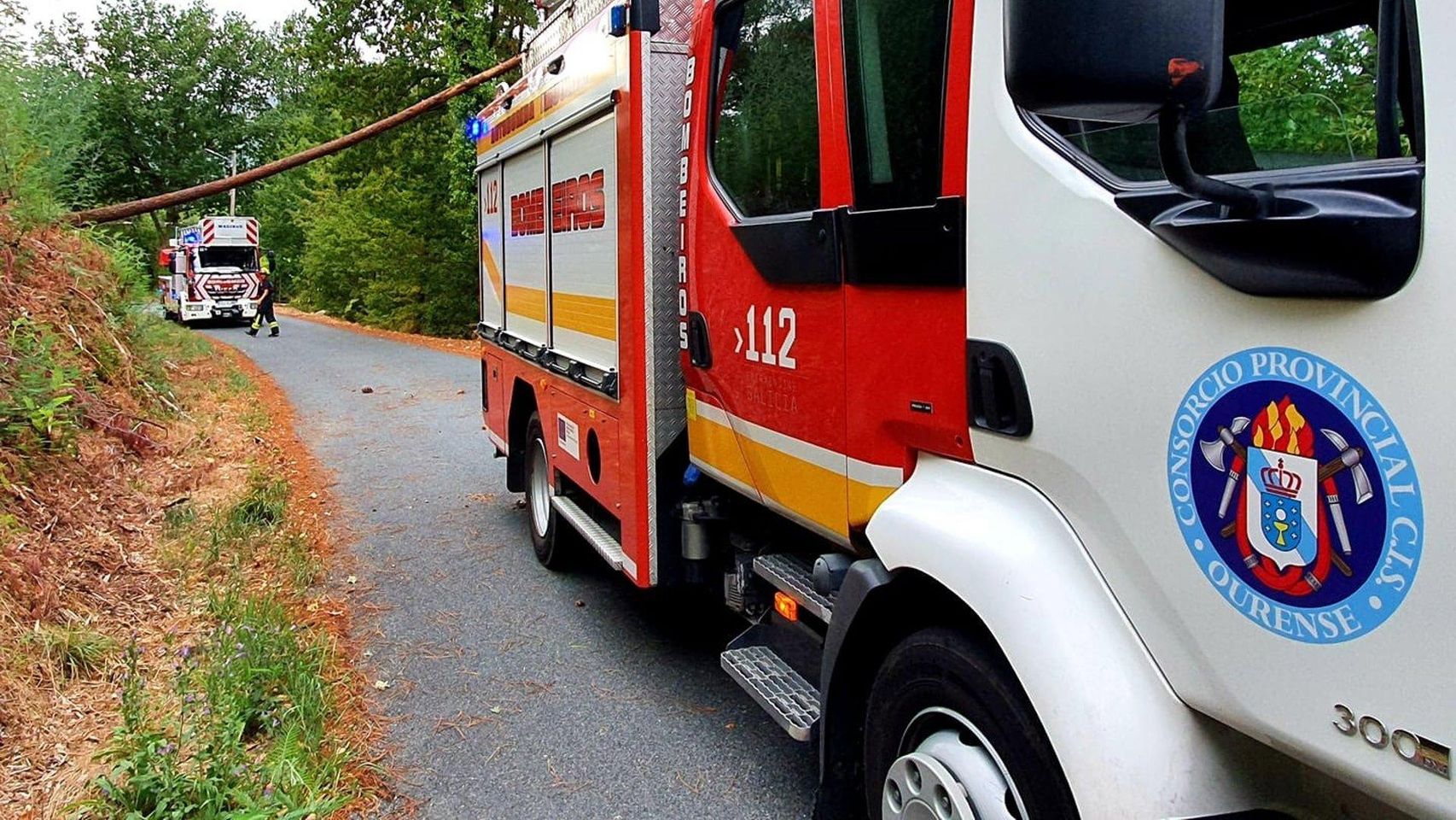 Camión de bomberos de O Carballiño (Ourense).