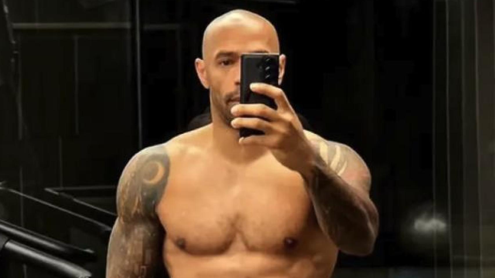 Thierry Henry, durante uno de sus entrenamientos