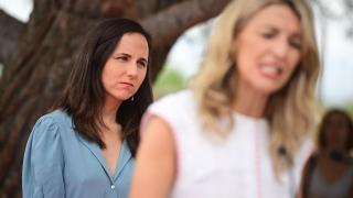 Ione Belarra y Yolanda Díaz en julio de 2023.