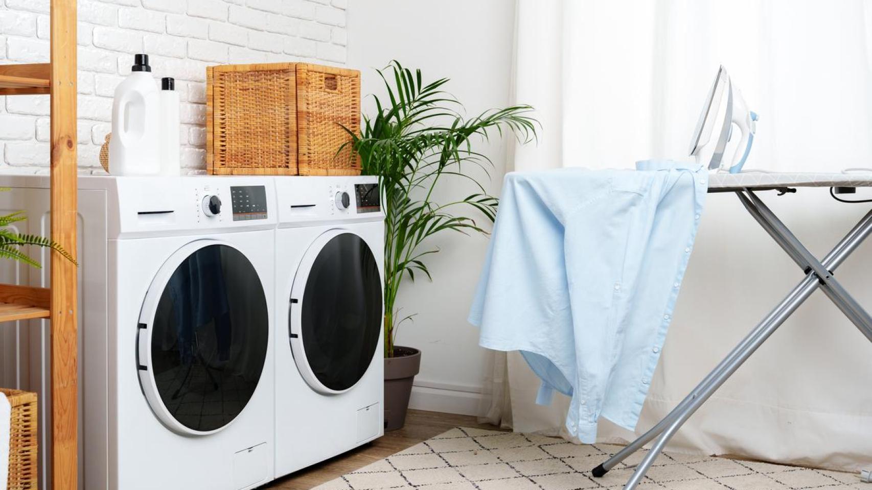 Espacio para la colada en una casa.