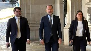 Juan Carlos Escotet acompañado de Michelle Clement Escotet y Massimo Adalberto Benassi.