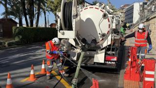Los trabajos en el acantiladlo de Benidorm.