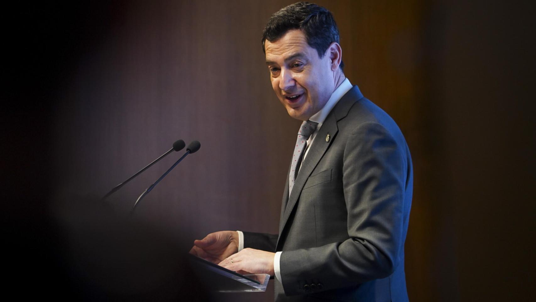 Juan Manuel Moreno Bonilla, presidente de la Junta de Andalucía.