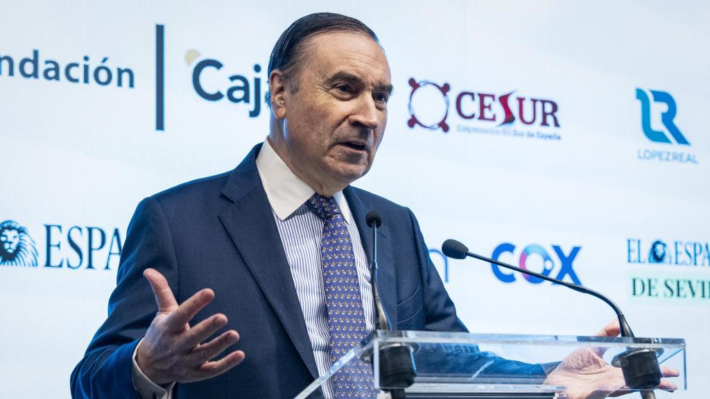 Pedro J. Ramírez, durante la inauguración del VI Foro Económico de Andalucía de EL ESPAÑOL e Invertia