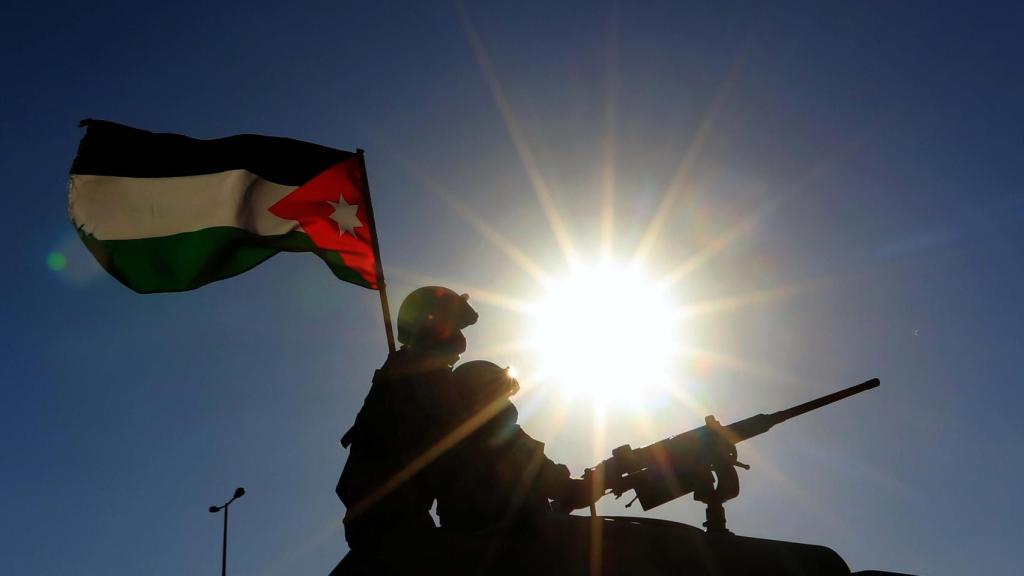 Fuerzas fronterizas de Jordania.
