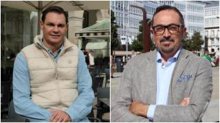 Héctor Cañete, presidente de los hosteleros de A Coruña, y Agustín Collazo, presidente de Hospeco.