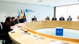 El titular del Gobierno gallego, Alfonso Rueda, preside el Consello de la Xunta.