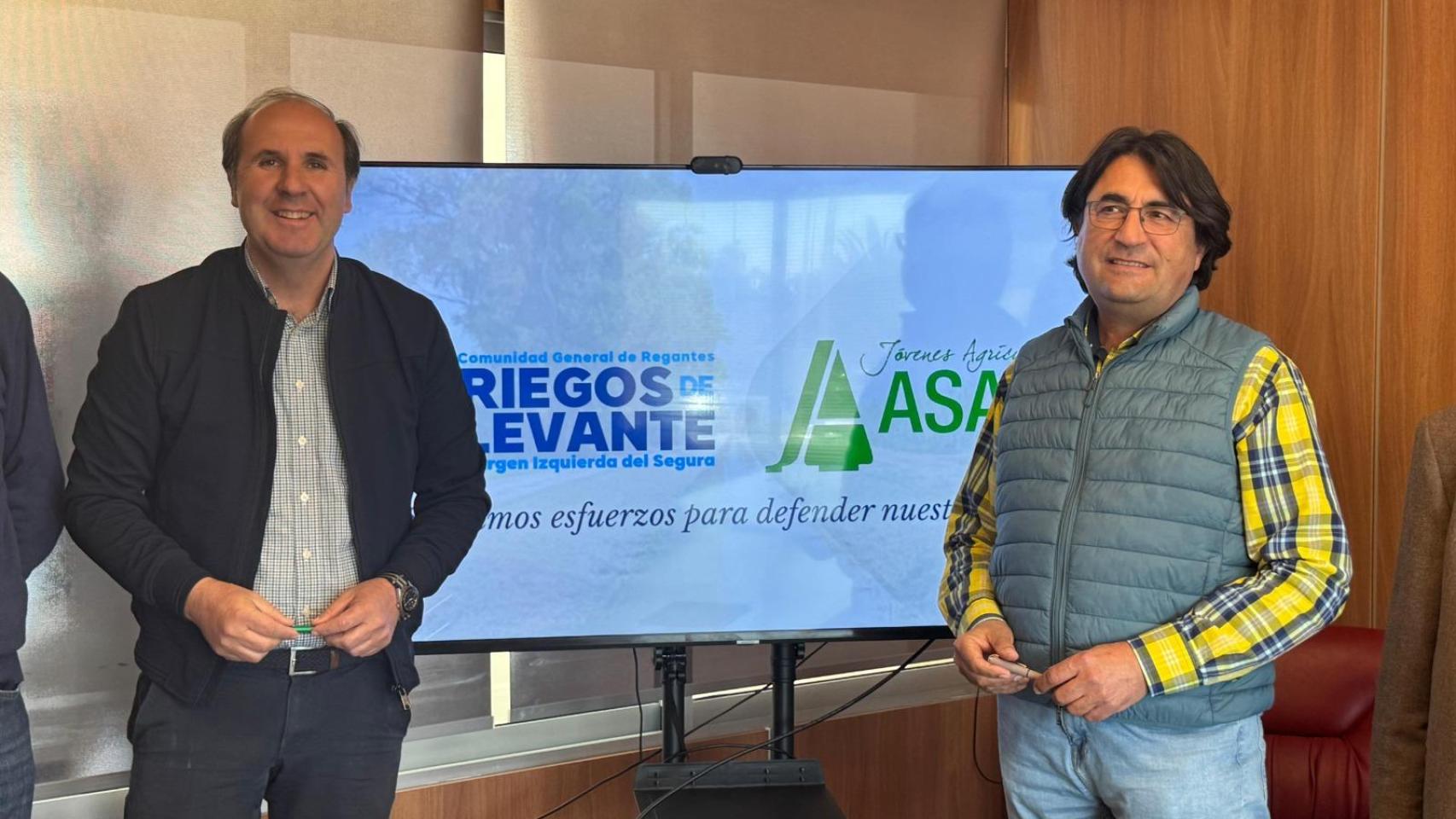 ASAJA Alicante y Riegos de Levante unen fuerzas por el agua y el desarrollo del Camp d’Elx