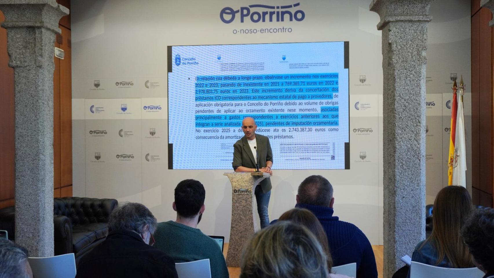 El alcalde de O Porriño, Alejandro Lorenzo