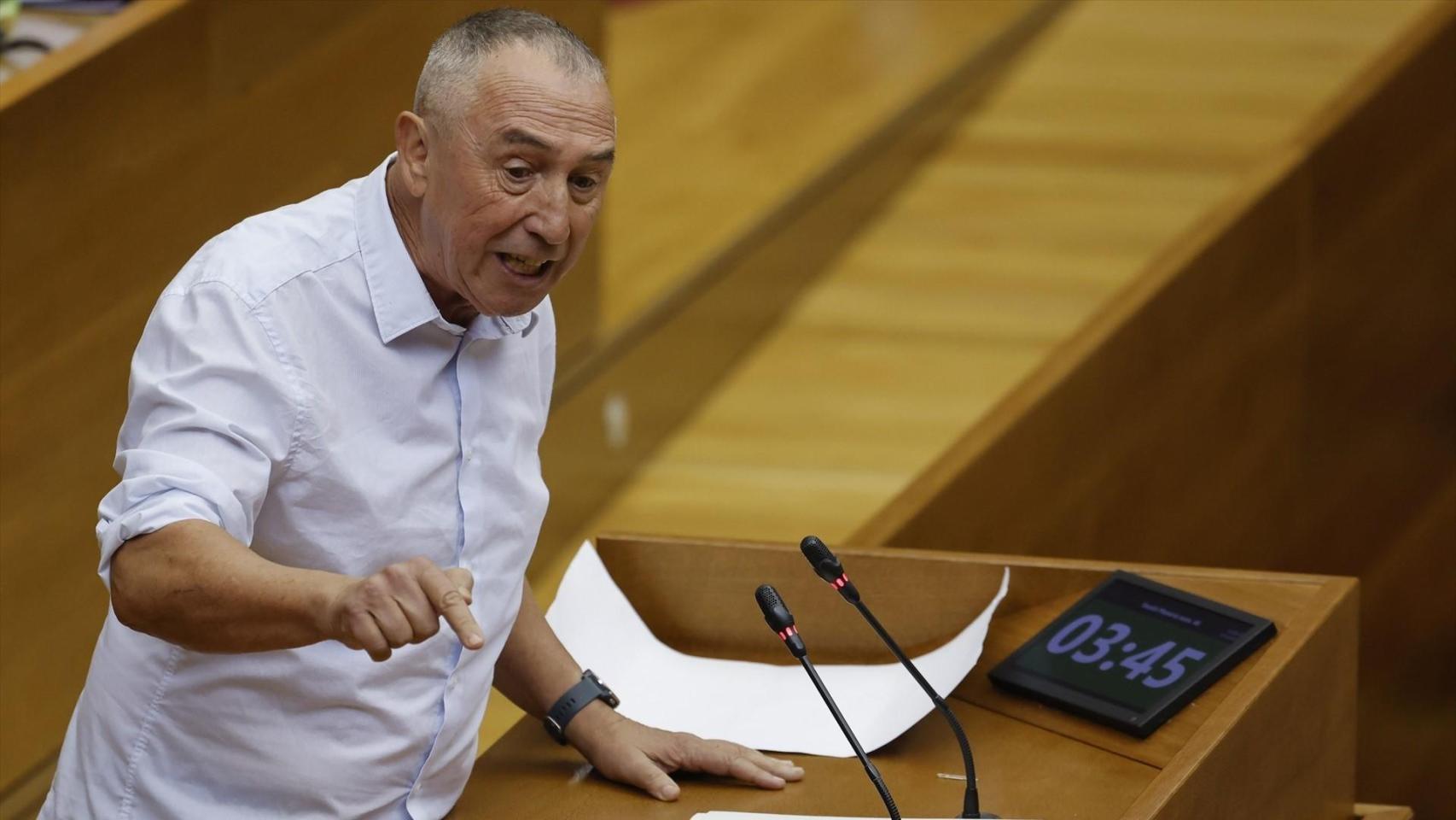 Joan Baldoví en Les Corts. Rober Solsona / Europa Press