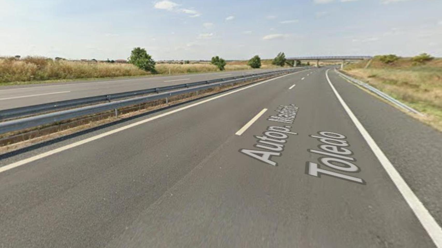 Kilómetro 17 de la AP-41. Foto: Google Maps.
