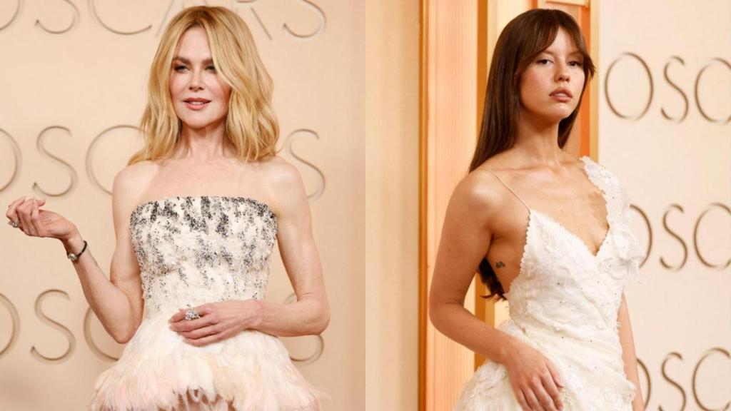 Nicole Kidman y Mia Goss en la alfombra roja.
