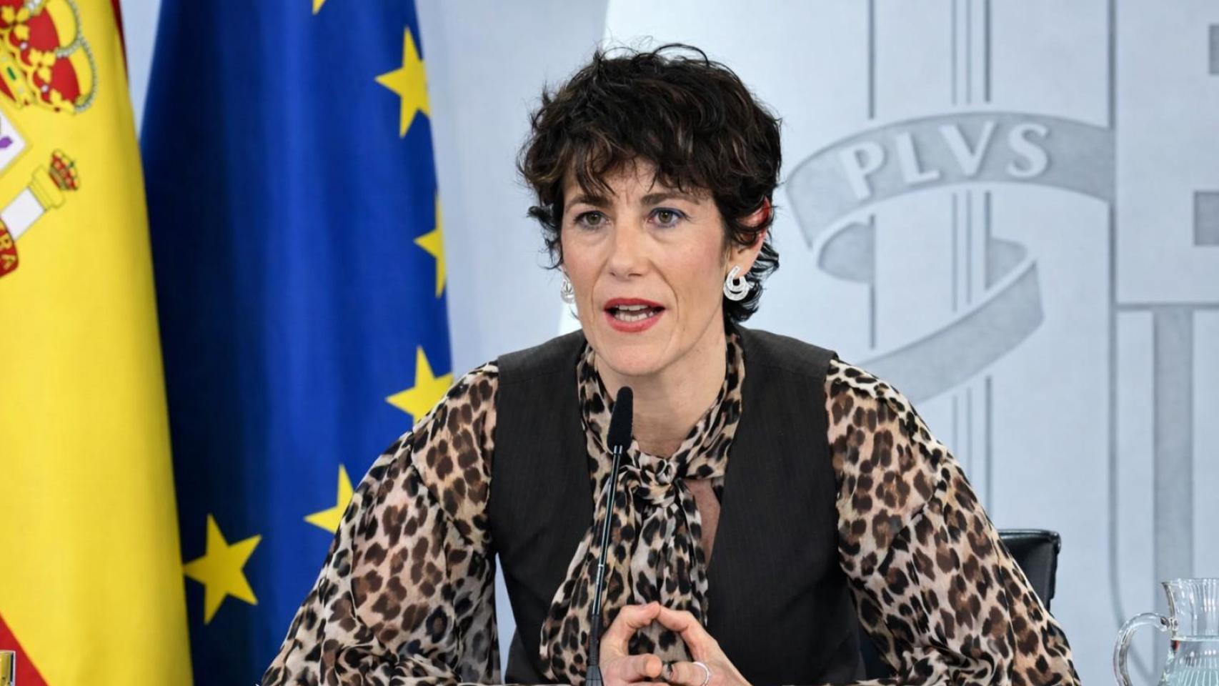 La ministra de Inclusión, Seguridad Social y Migraciones, Elma Saiz.