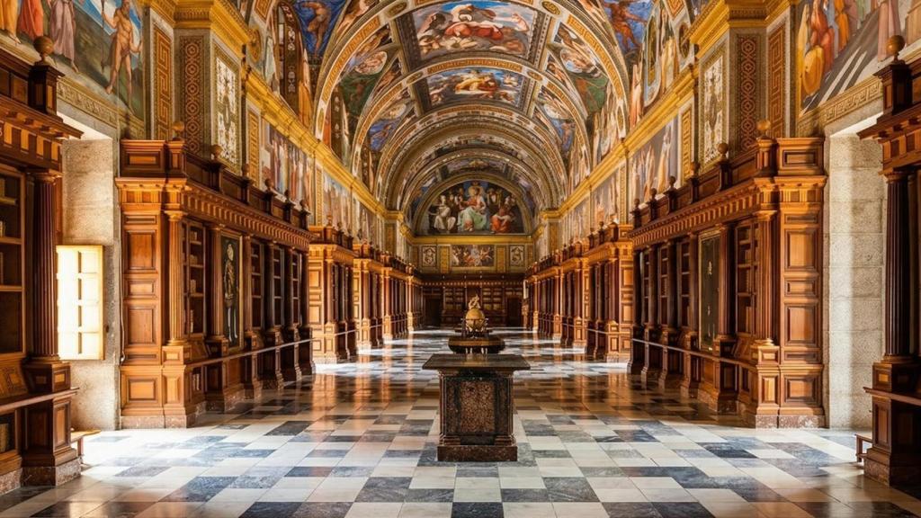 La Real Biblioteca del Monasterio de San Lorenzo de El Escorial.