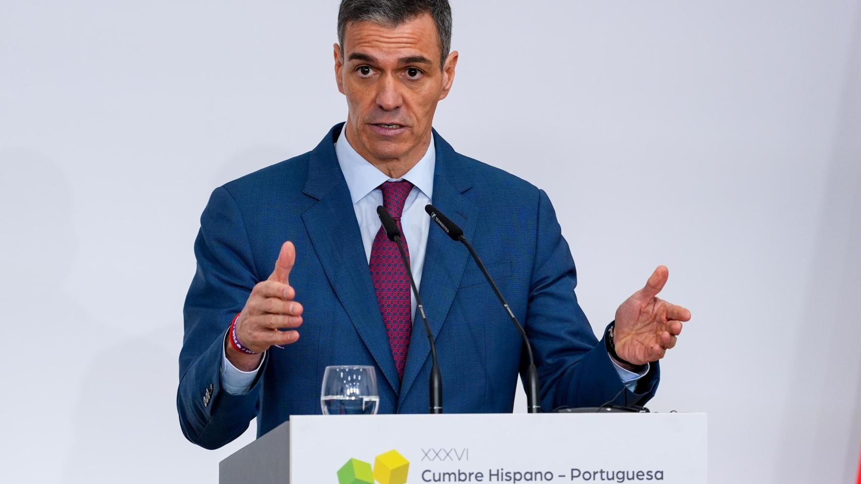 Comparecencia del presidente del Gobierno, Pedro Sánchez, ante los medios de comunicación.