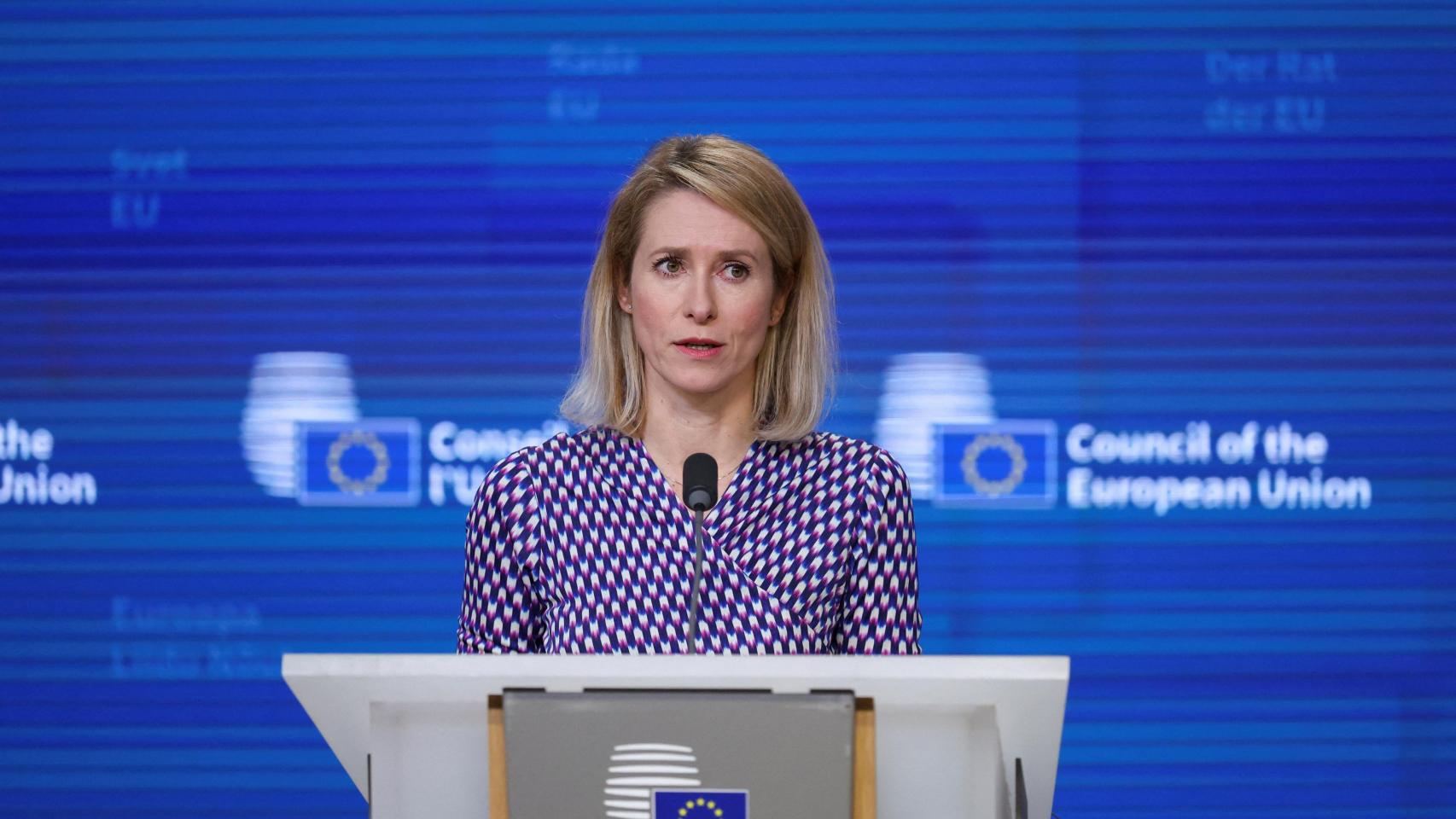 La alta representante de la Unión Europea (UE) para Asuntos Exteriores y Seguridad, Kaja Kallas.