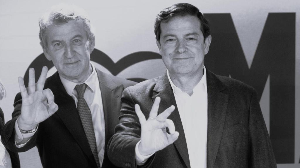 Feijóo y Mañueco, este lunes.