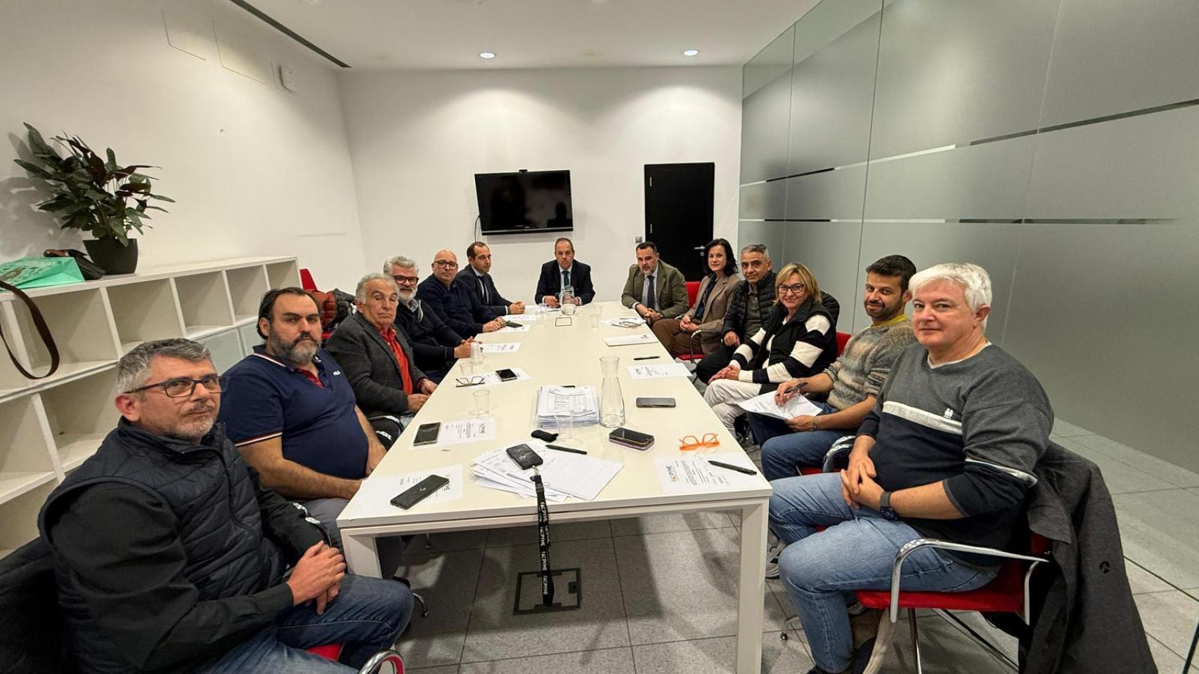 Reunión de la Junta Directiva de la Federación Alicantina de Comercio de la Pyme (Facpyme).