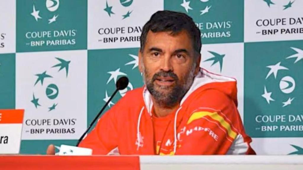 Sergi Bruguera, en una rueda de prensa.
