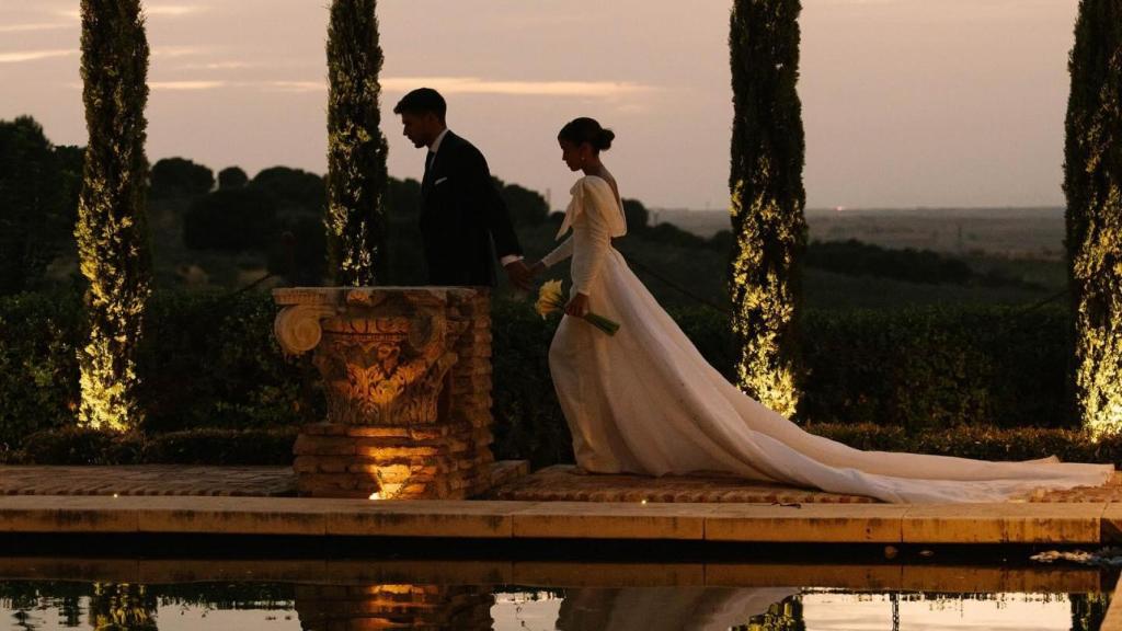 Rocío y Guillermo en su boda.