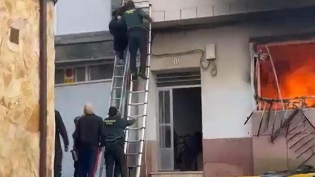 Rescate en Tarazona de La Mancha. Foto: Guardia Civil.