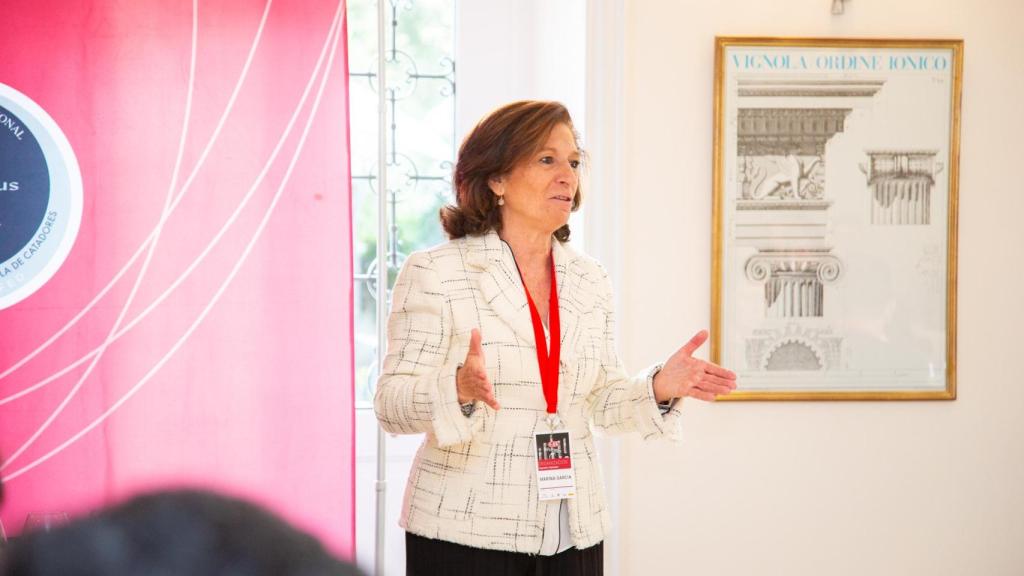 Marina García durante los premios Bacchus