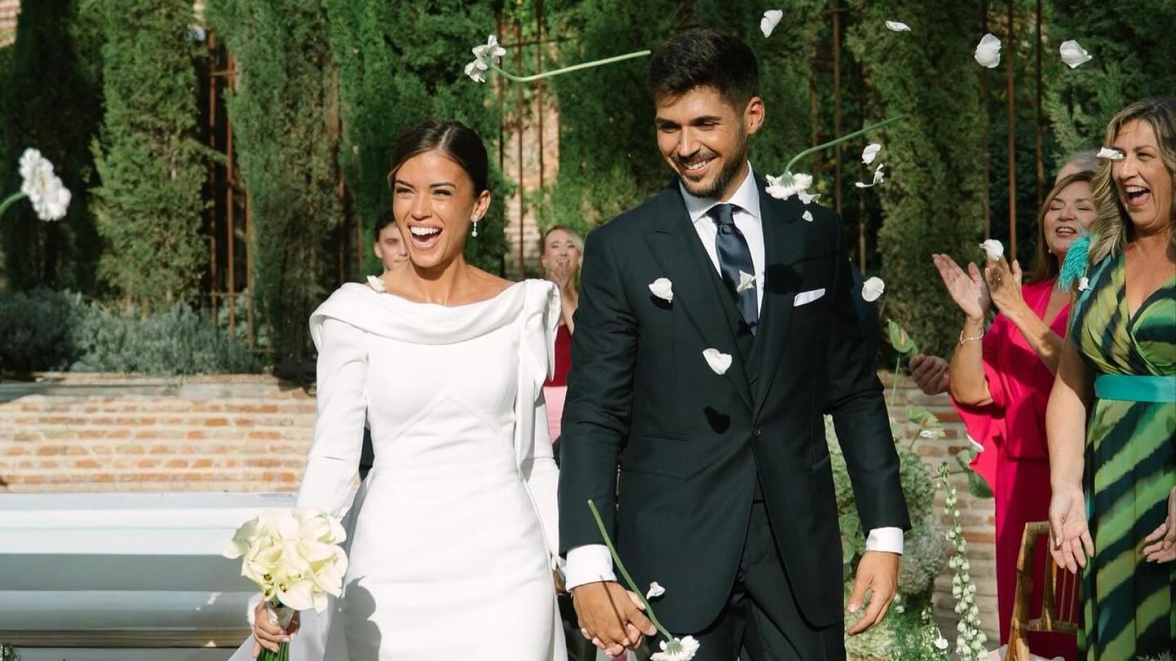 Rocío Camacho y Guillermo Aylón en su boda.