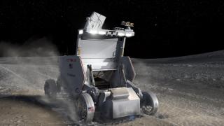 El rover FLEX está diseñado para cosechar regolito lunar.