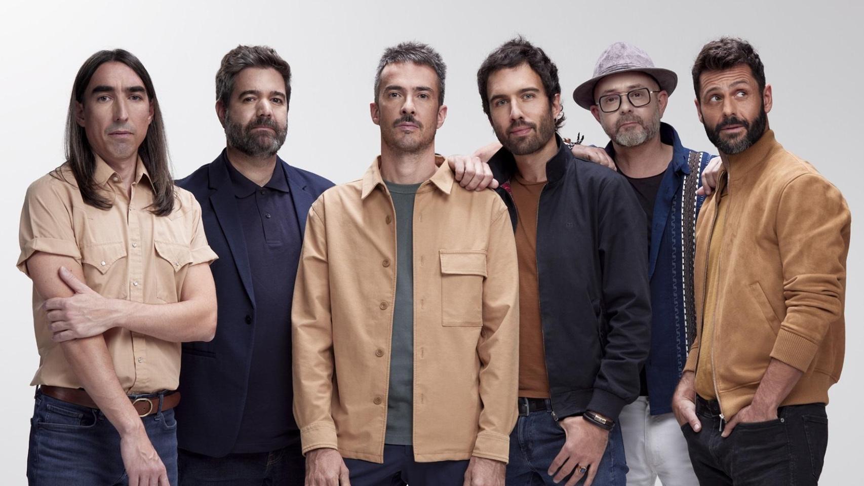 Los integrantes de Vetusta Morla: David García 'el Indio', Juan Manuel Latorre, Juan Pedro Martín 'Pucho', Guille Galván, Álvaro Baglietto y Jorge González. Foto: Archivo/Europa Press