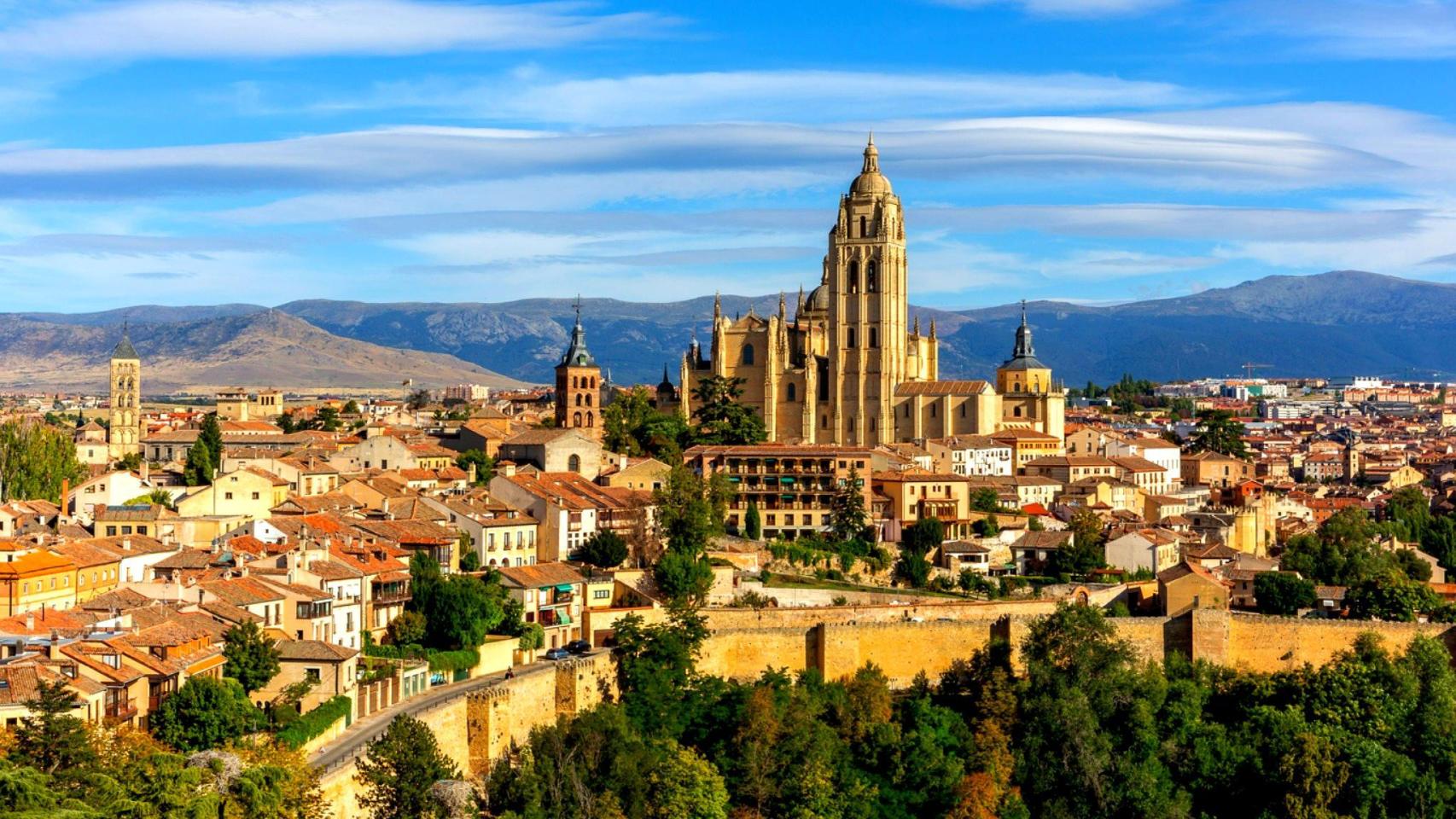 Vista de la ciudad de Segovia.