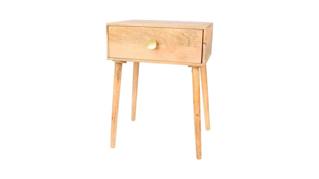 Mesita de noche de madera por 29.95 euros
