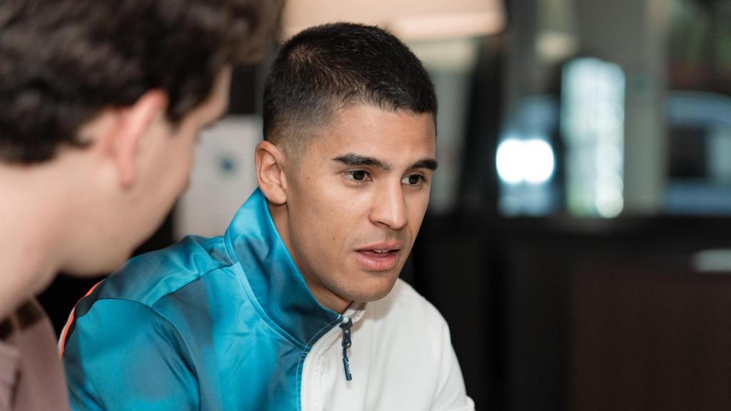 Mohamed Attaoui, durante su entrevista con EL ESPAÑOL.