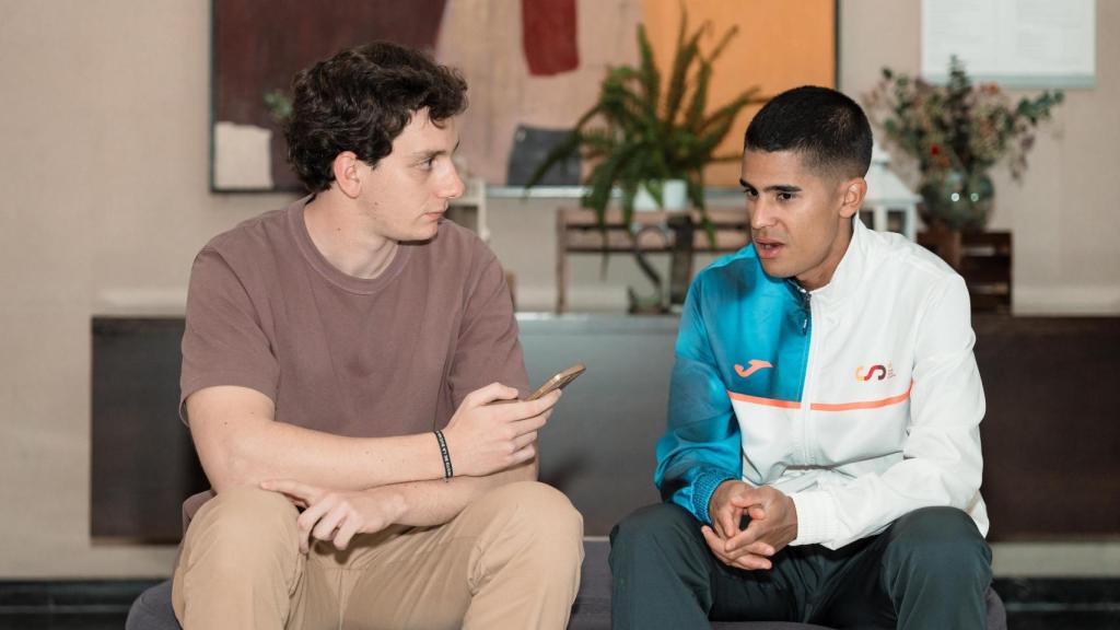 Mohamed Attaoui, durante la entrevista con EL ESPAÑOL.