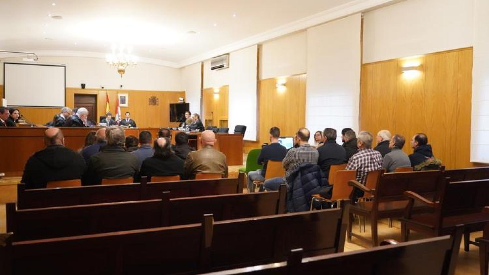 Imagen del juicio por el presunto fraude de los ataúdes en Valladolid.