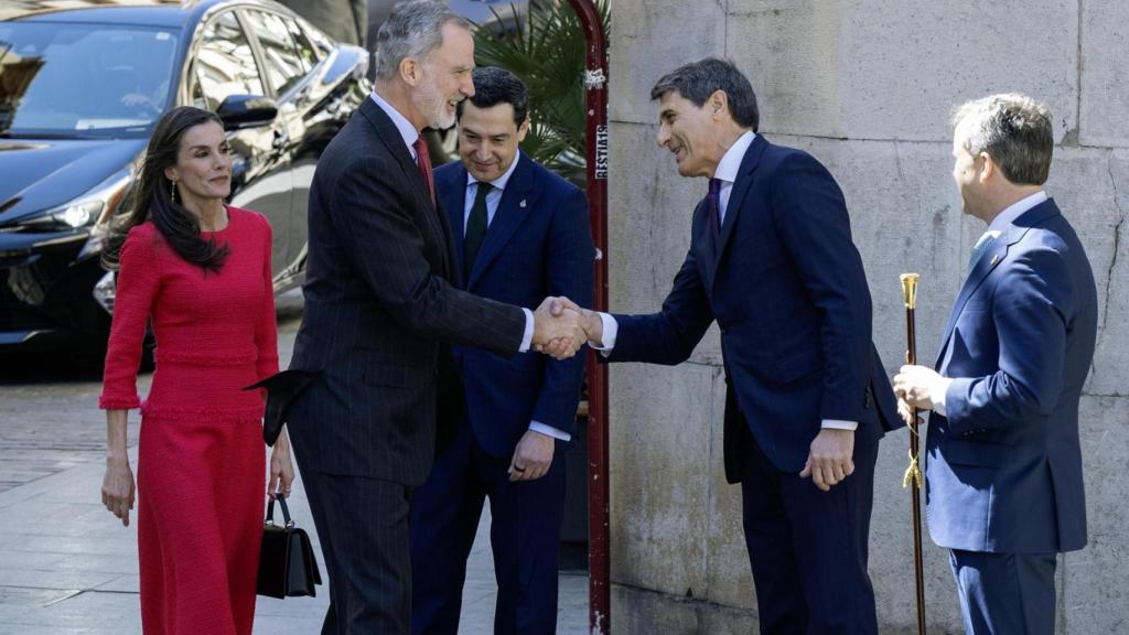 Una imagen de la llegada de los reyes.