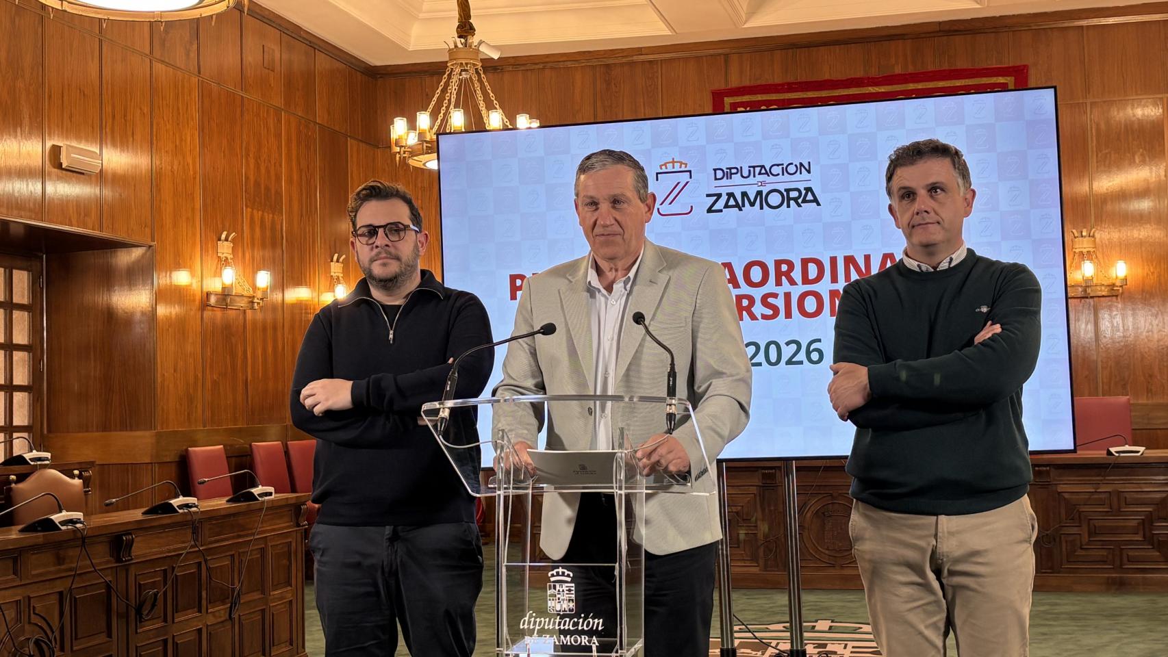 Imagen de la presentación del Plan Extraordinario Inversiones 2026.